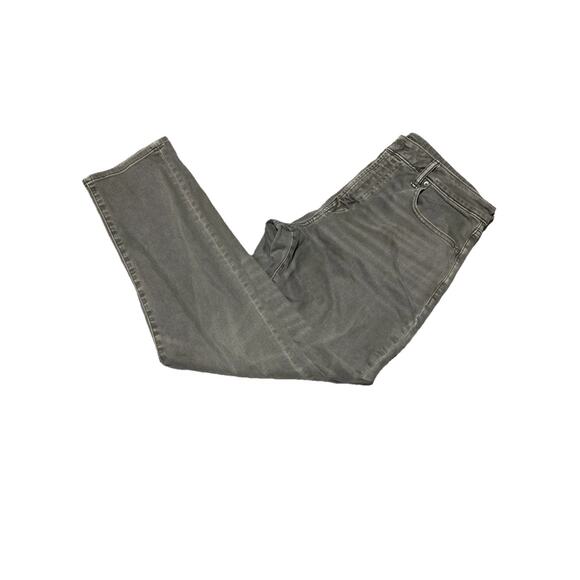 American Eagle Jeans Mens Tag 34x34 Actual 34x31 Grey Airflex Tapered Whiskering - Picture 1 of 12